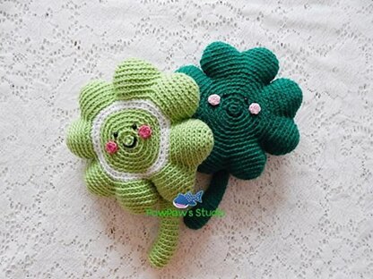 Amigurumi Four Leaf Clover Pattern No.63