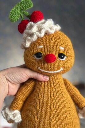Gingerbread Man Knitting Pattern