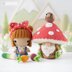 5-in-1 vegetable patch crochet pattern amigurumi by AradiyaToys mini kingdom mushroom gnome crochet tutorial DIY PDF file bunny garden girl by AradiyaToys (Olka Novytska)