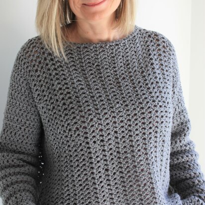 Tulip Time Easy Crochet Sweater