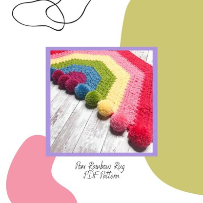 Pom Rainbow Rug