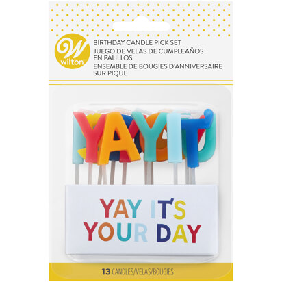 Wilton “Yay It's Your Day Birthday Candle Pick Set, 13-Count