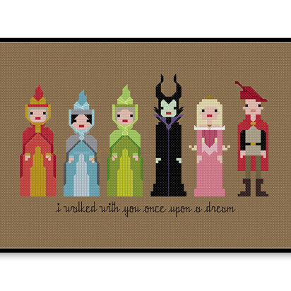 Sleeping Beauty Ball Gown - PDF Cross Stitch Pattern