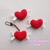 Heart with wings crochet pattern