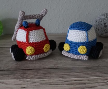 Crochet Pattern for the Car and Fire Truck!