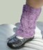 Kid's Cabled Legwarmers