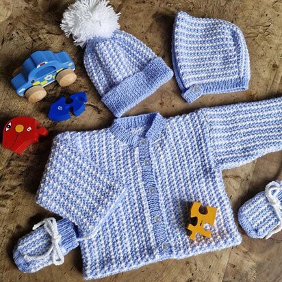 Jazz Baby Jacket, Hat, Bonnet & Mitts