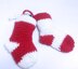 Christmas Mini Socks: Striped & Plain for Tree or Advent Calendar Garland - Crochet Pattern PDF & Video Tutorial (English, French, German)