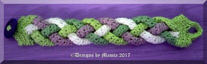Crochet Cuff Bracelet Pattern Four Braided Jewelry