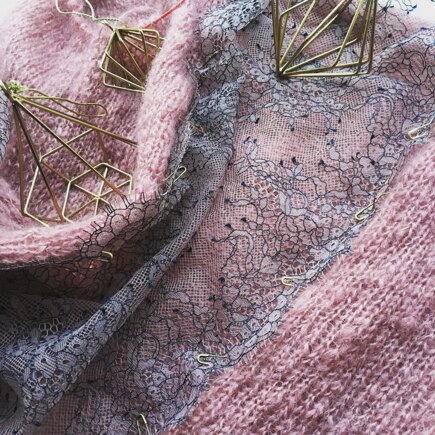 Women sweater with lace #2