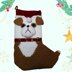 Bulldog Christmas Stocking