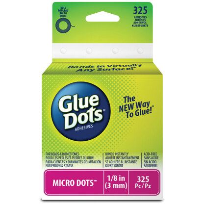 Glue Dots Micro Dots Roll - Clear-.125" 325pcs
