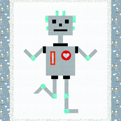 Michael Miller Fabrics Robbie Robot - Downloadable PDF