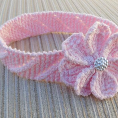 Knit Baby Headband "Katie"