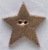 Mill Hill Button 86291 - Large Star - Gold