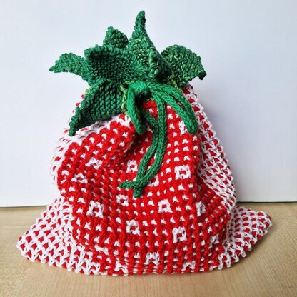 Strawberry Drawstring Bag