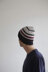 Stripe Beanie Hat in Erika Knight Vintage Wool