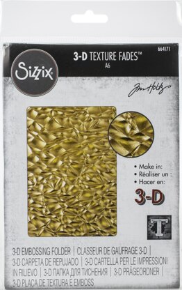 Sizzix 3D Textured Impressions Embossing Folder By Tim Holtz - Crackle