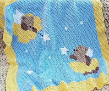 CROCHET Baby Blanket / Afghan - Magic Bears