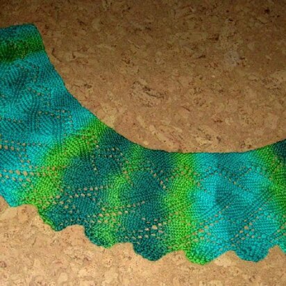 Leaf Lace Wrap - knitting pattern
