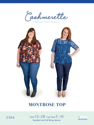 Cashmerette Montrose Top 2104 - Paper Pattern, Size 12 - 28