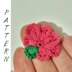 Pink tiny cozy crochet flower pattern