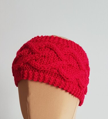 I love Cables Headband Knitting Pattern