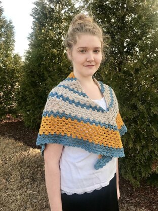 A Sunny Day Triangle Shawl