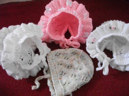 3 version lacy and frills hat