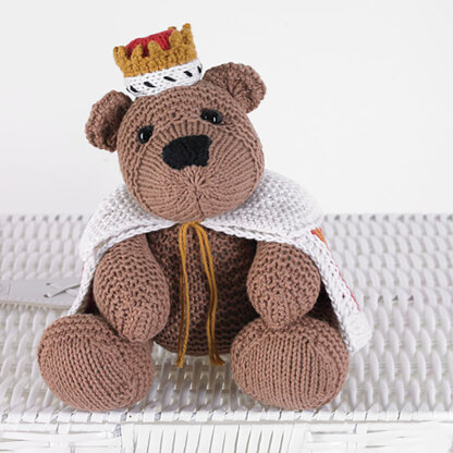 Charles Bear - Free Toy Knitting Pattern for Kids in Paintbox Yarns Cotton DK by Paintbox Yarns