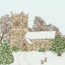 Bothy Threads Country Church Cross Stitch Kit - 26 x 26cm