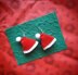 Mini Santa Hat Christmas Earrings