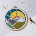 Hawthorn Handmade Mountain Adventure Cross Stitch Kit - 16cm in diameter