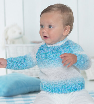 Sweater and Cardigan in Hayfield Bonus Baby Changes DK - 1320 - Downloadable PDF