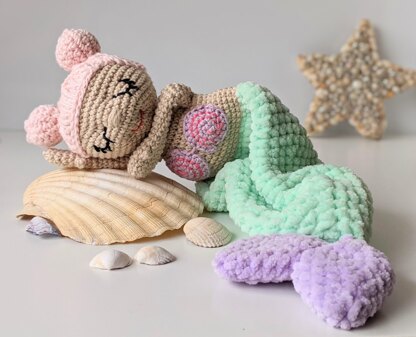 Mermaid Comforter Mermaid Lovey Crochet pattern by Olive s Toy