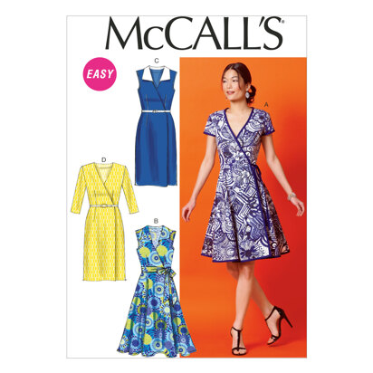 McCall's Misses' Dresses and Belt M6959 - Sewing Pattern