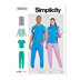 Simplicity Unisex Knit Scrubs S9650 - Sewing Pattern