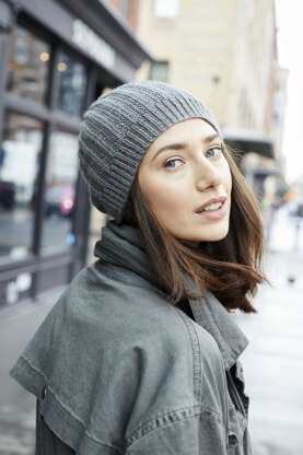 Seed Rib Hat in Lion Brand Touch of Merino - L80076 - Downloadable PDF