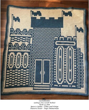 3 Turret Castle Blanket Pattern