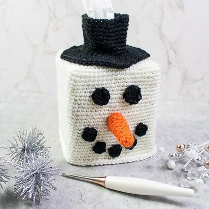 Snowman Head Tissue Box Cover