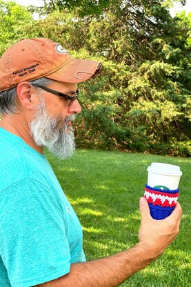 Americana Coffee Beanie Cozy