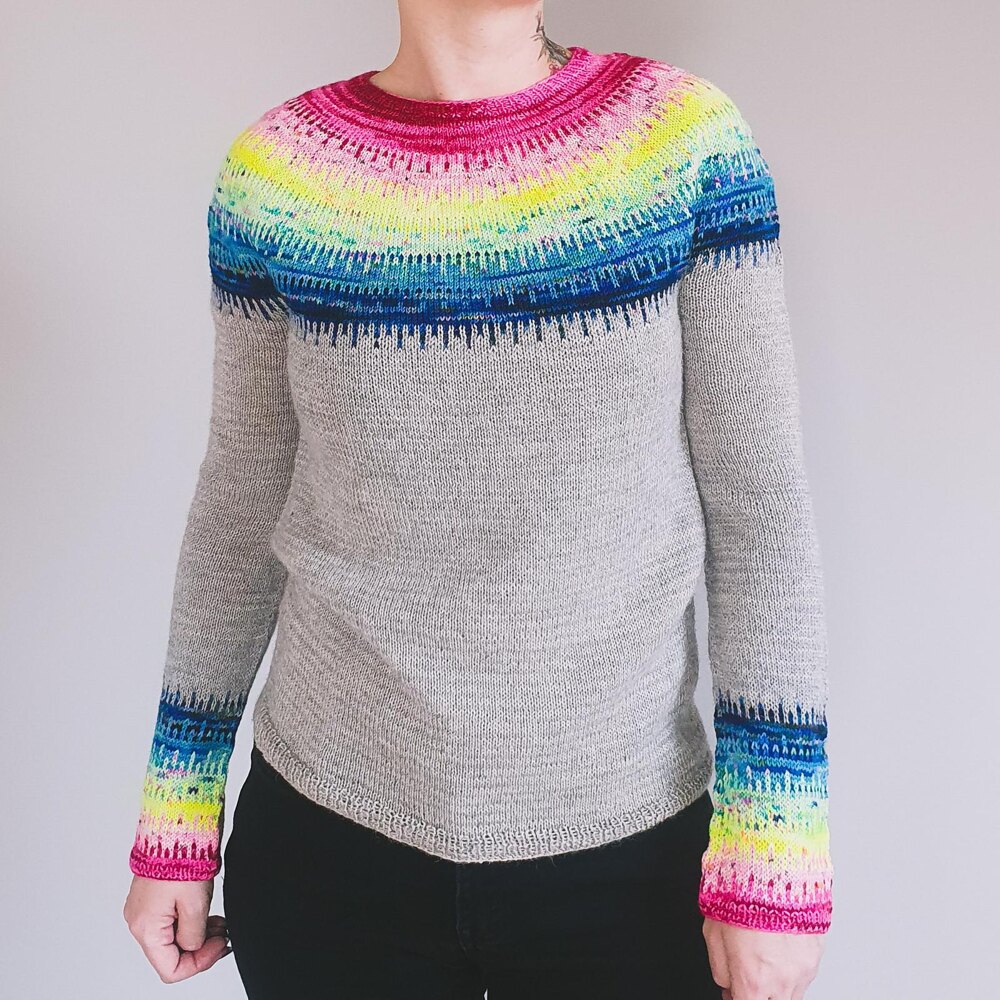 Drip Dye Knitting pattern by Feinmotorik ˈfaɪ̯nmotoːrɪk