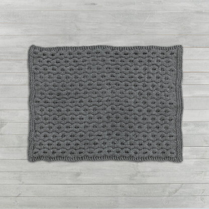 Skyland Blanket & Pillow - Knitting Pattern for Home in Tahki Yarns Highland Roving