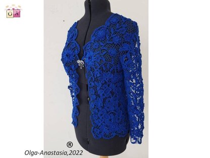 Blue lace cardigan 2