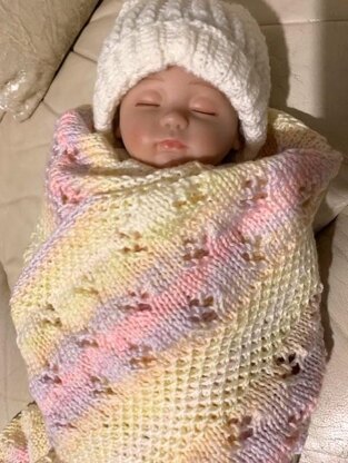 LULLABY in DK baby blanket