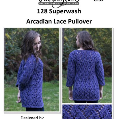 Arcadian Lace Pullover in Cascade Yarns 128 Superwash - C289 - Downloadable PDF