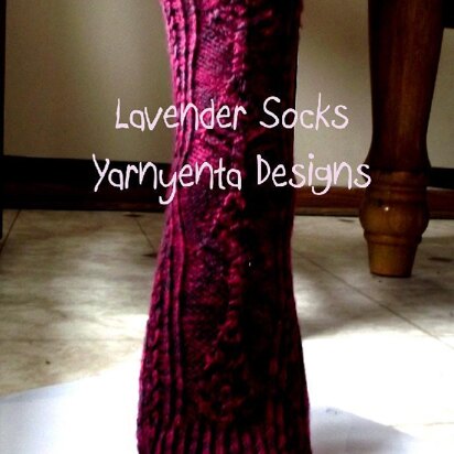 Lavender Socks - knitting pattern