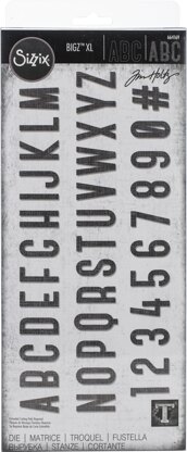 Sizzix XL Alphabet Die by Tim Holtz - Society