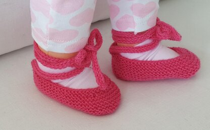 Clara - 4ply baby ballet shoes