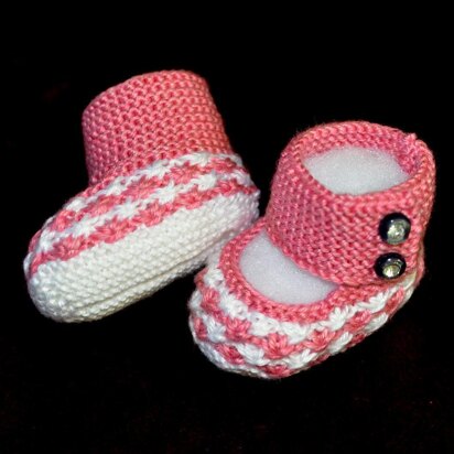 Daisy Stars Baby Booties